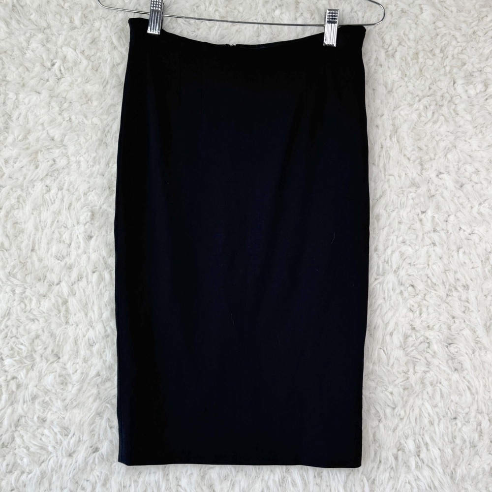 Missoni Black Knit Pencil Midi Skirt